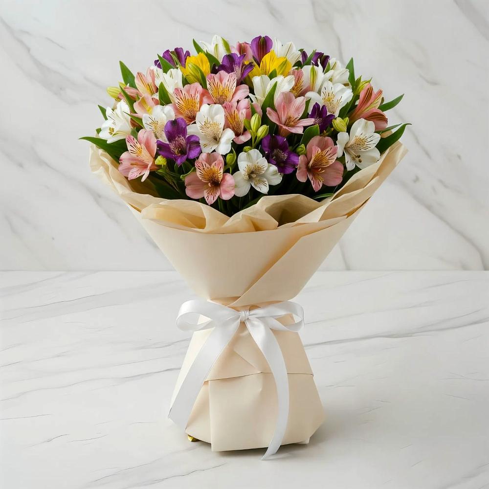 Букет цветов из: Альстромерии в Кировской