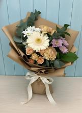 Букет цветов из:  Герберы и Хризантемы в Кировской