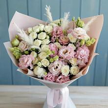 Букет цветов из:  Альстромерии и Розы в Кировской