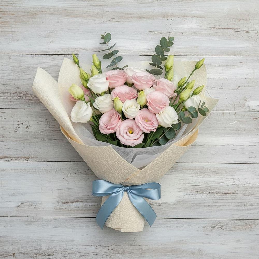 Букет цветов из: Лизиантусы в Кировской